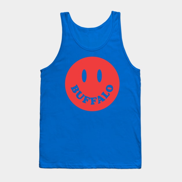 Buffalo New York Smiley Face Tank Top by PodDesignShop